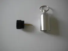 Aluminum Tank w/pick & Split Ring  "SILVER" - Product Image