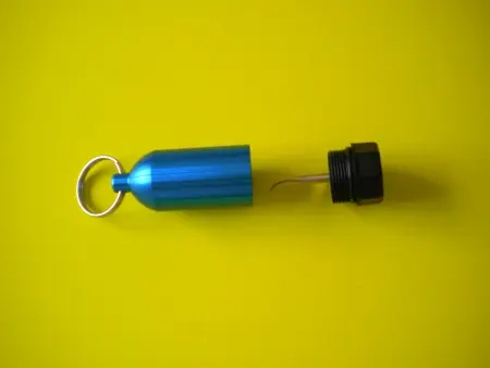 Aluminum Tank w/pick &amp; Split Ring  "BLUE"