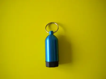 Aluminum Tank w/pick &amp; Split Ring  "BLUE"