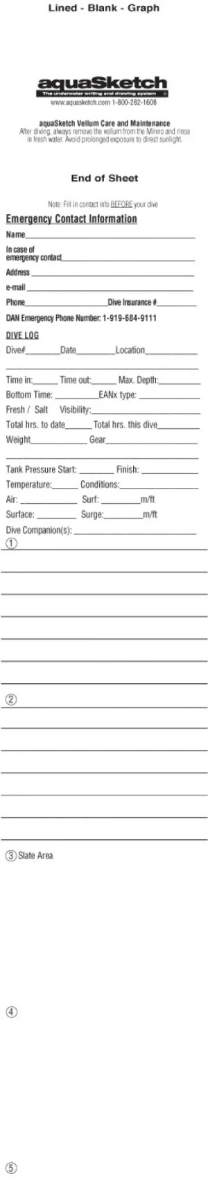 AquaSketch Lined, Graph and Blank Scroll - Product Image