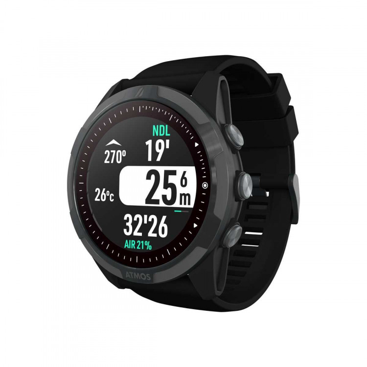 AtmosMissionTwoWatchStyleDiveComputerSmartWatchBlackRingBlackBody