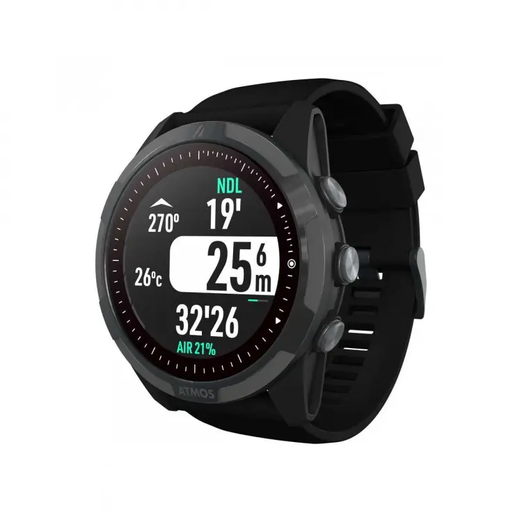 AtmosMissionTwoWatchStyleDiveComputerSmartWatchBlackRingBlackBody