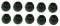 BLACK 3/16" / 5/32" Toggle Ball "Package of 10 Balls"