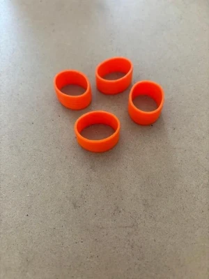 Back in Stock! & New Color! Silicone Gripper Bands 4 Pack "Safety ORANGE Color"  - Product Image