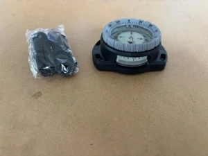 Special! Bungee Cord Mountable Compass with Grey Bezel!