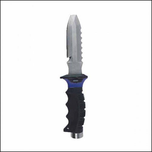 BluntTip420SSKnifeBlueHandleAccents