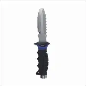 Blunt Tip 420SS Knife  "Blue Handle Accents" - Product Image