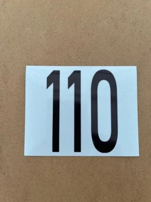 Brand New! Mod 110 Cylinder Sticker with Reflective Background