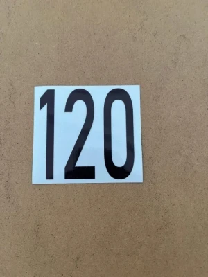 Brand New! Mod 120 Cylinder Sticker with Reflective Background