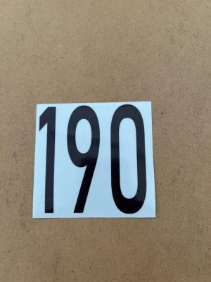 Brand New! Mod 190 Cylinder Sticker with Reflective Background