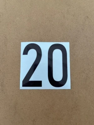 Brand New! Mod 20 Cylinder Sticker with Reflective Background