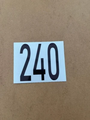 Brand New! Mod 240 Cylinder Sticker with Reflective Background