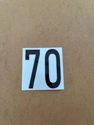 Brand New! Mod 70 Cylinder Sticker with Reflective Background