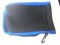Neoprene Mask Bag / Storage Pocket! "All Black w/BLUE trim"