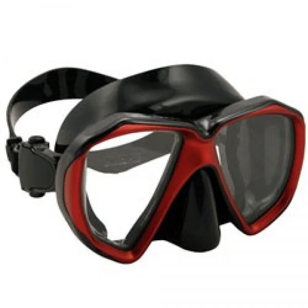 PiranhaFishEyesMaskMetallicRedBlackFrameBlackSkirtAcceptsLenses