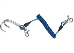 Bungee BLUE Laynard w/ Trigger Nickle Plated Snaps & DoubleHook - Product Image