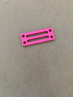 Canister Holding Bracket "Pink"  Includes 3 feet of 3/16" Color Bungee