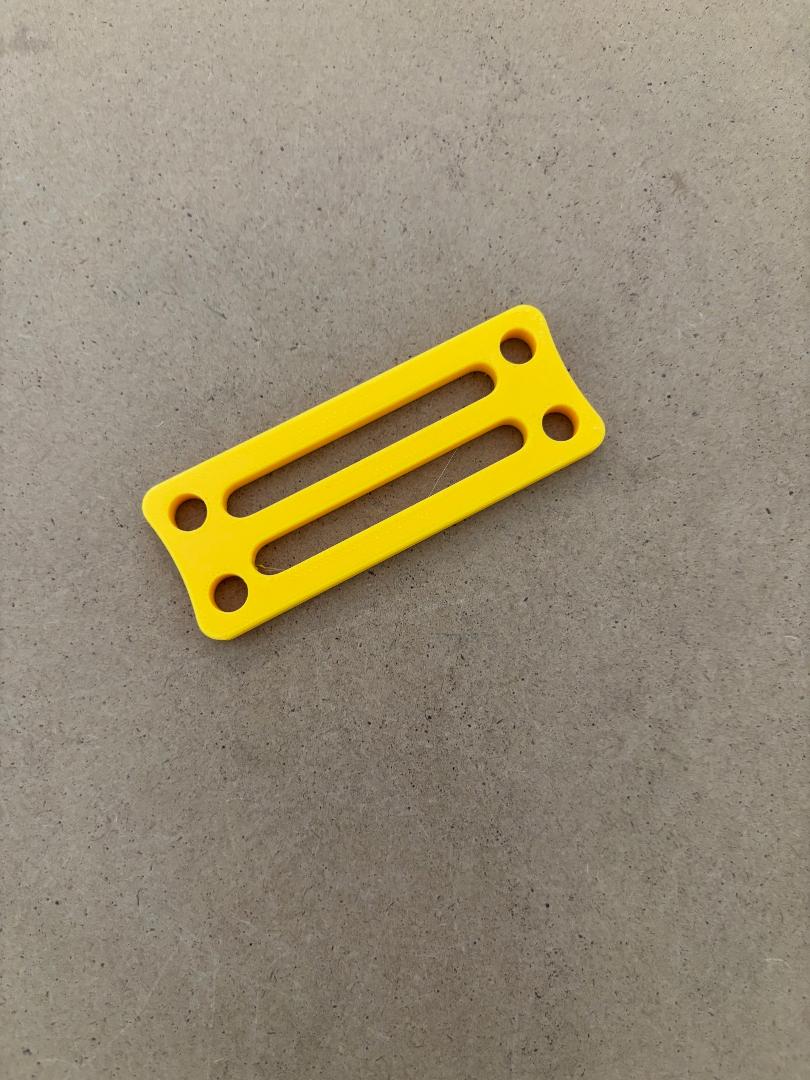 Canister Holding Bracket "Safety Yellow"  Includes 3 feet of 3/16" Color Bungee