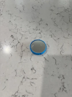 Convex Mirrow w/ Color Mount: CYAN / Light BLUE also Colored Bungee