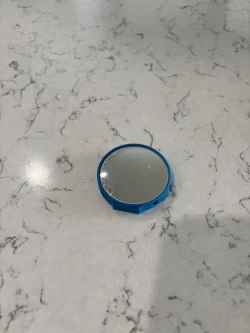 Convex Mirrow w/ Color Mount: BLUE also Colored Bungee