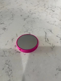 Convex Mirrow w/ Color Mount: PINK also Colored Bungee - Product Image