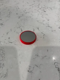 Convex Mirrow w/ Color Mount: RED also Colored Bungee