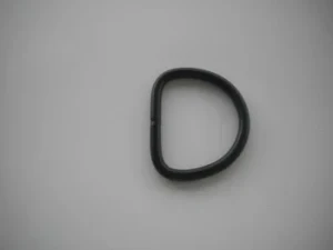 2" D-Ring 6mm Straight Black Powder Coating SS Stealth Series - Product Image