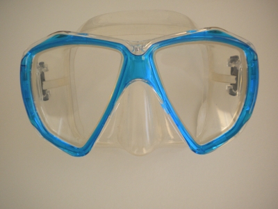 DelightMaskSeaMistBlueFramewClearSiliconeSkirt