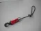 Deluxe Large Bungee Lanyard w/ OPTIONAL Locking Barrel "Red Webbing"