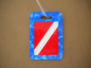 Dive Flag Luggage Tag   "One Tag Price"