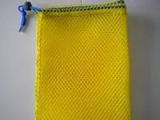 Drawstring All Mesh Bag Medium     YELLOW