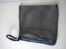 Drawstring All Mesh Bag Mini w/Wrist Lanyard     BLACK Mesh - Product Image