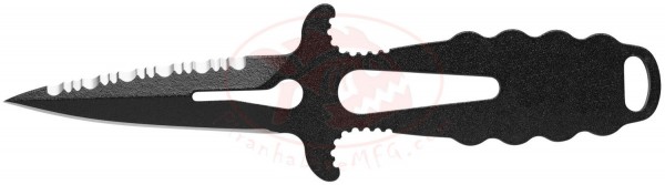 DualEdgePointKnifewSheathPTFEBlackCoatedOneOnly