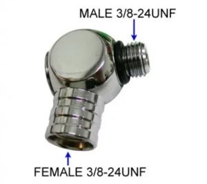 First Stage Low Pressure 360 Angled Swivel Adapter