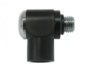 First Stage Low Pressure 360 Swivel Hose Adapter in Black Finish - Product Image
