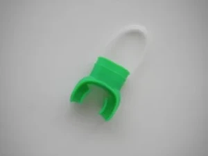 Green Mouthpiece w/ Clear Ty Wrap
