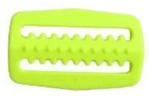 Heavy Duty 2" Inch Plastic Slider w/ teeth   Neon Yellow - Product Image