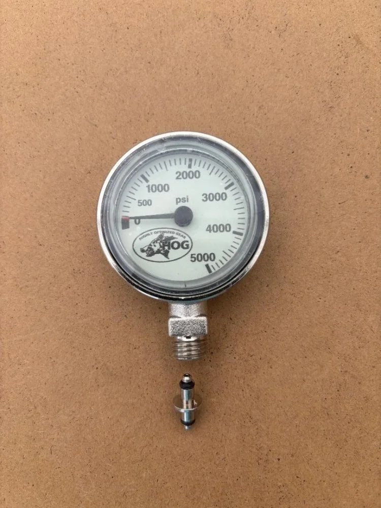 Hog1.5InchWhiteFacePsiSpgwOneSpoolHogLogo