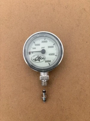 Hog 1.5" Inch White Face Psi Spg w/ One Spool Hog Logo - Product Image