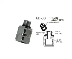 Hose Adapter 3/8-24 male - 1/2-20 female - Product Image