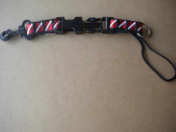 Lanyardw1inchplasticclipDiveFlagWebbing