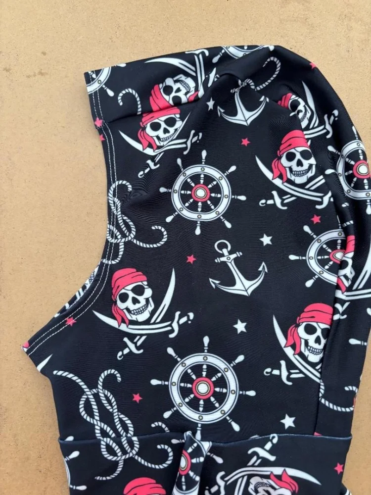 LycraFullyTrimmableHoodPirateDesign