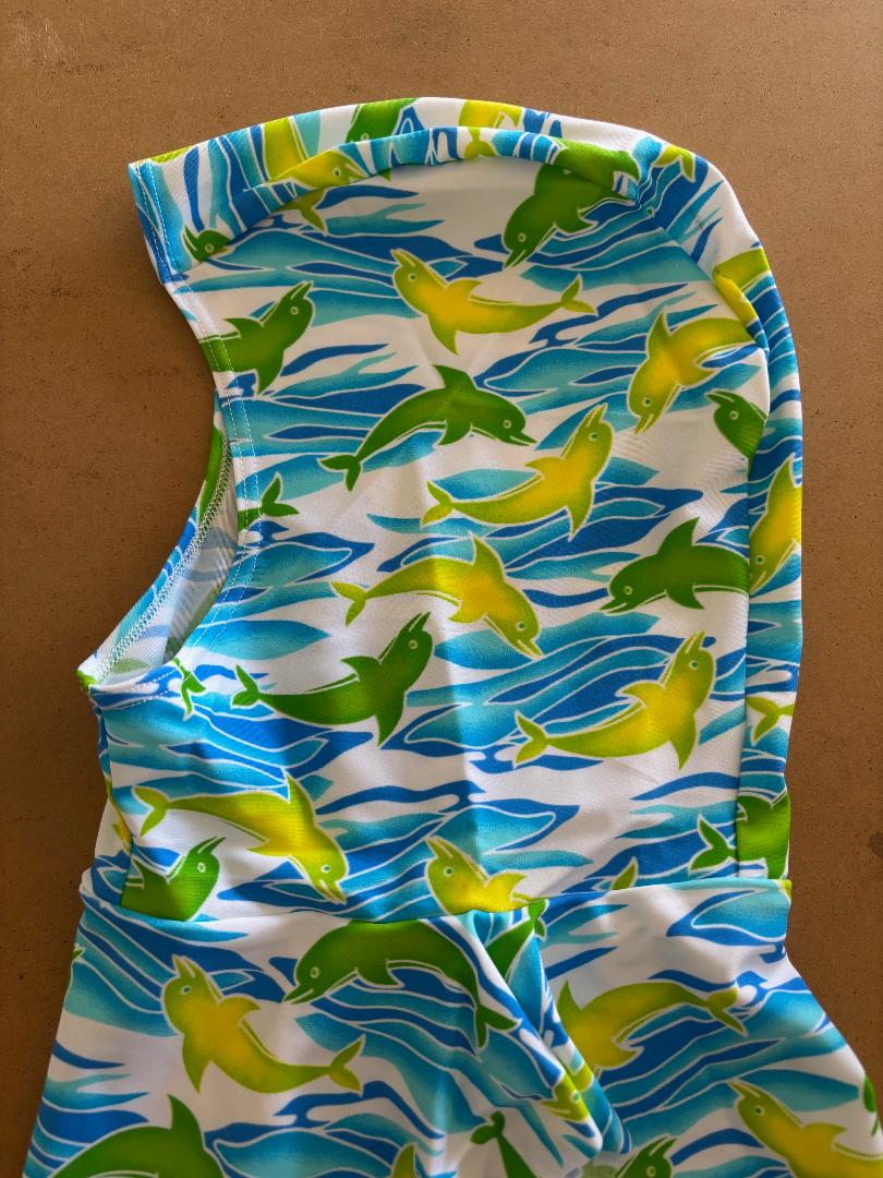 Lycra Fully Trimmable Hood "Dolphin Design" - Product Image