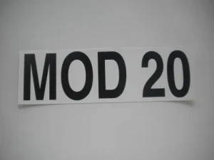 MOD 20 Sticker