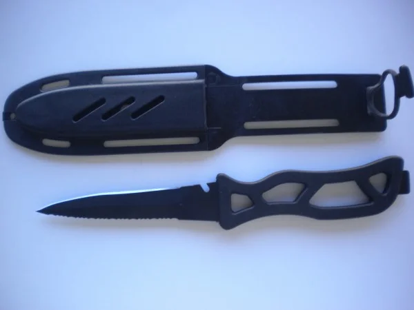 Mako2IDROGLIDERGOLDregBlackPointedTipKnifewSheathBlackHandle1Only
