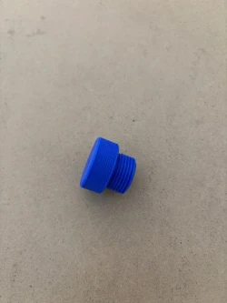 Male Din Dust Cap "Blue"