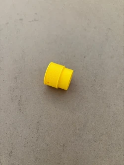 Male Din Dust Cap "Safety Yellow"