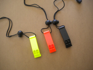 Marine Whistle with Lanyard "YELLOW"