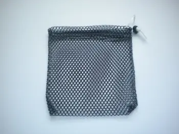 MiniDrawstringMeshBagBlack