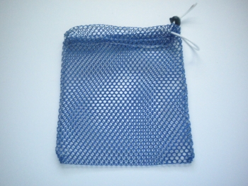 MiniDrawstringMeshBagBlue
